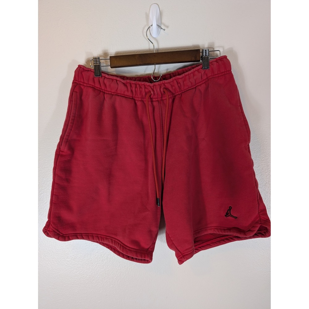 Jordan Essentials Mens L Fleece Shorts Gym Red Jumpman DA9826-687 Lounge Cotton